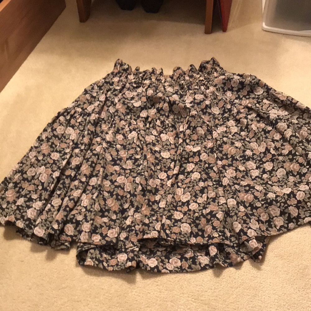 High waist Floral Skirt